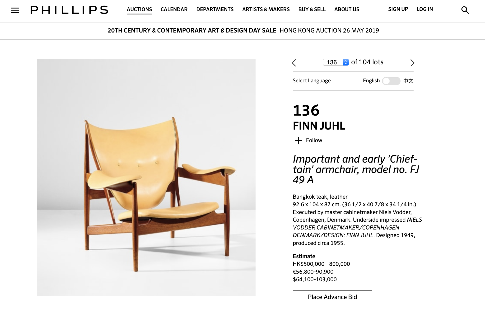 Phillips Chieftain Chair — The Chieftain Chair